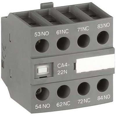 ABB 1SBN010140R1240 CA4-40N Auxiliary Contact - 4NO, 4 Contact, Front Mount, 6 A