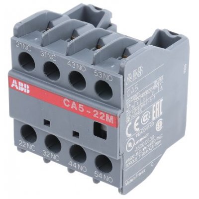 ABB 1SBN010040R1122 - CA5-22M Auxiliary Contact - 2NC + 2NO, 4 Contact