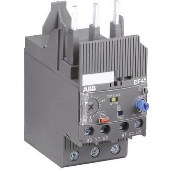 ABB 1SAX111001R1105 Overload Relay - 1NO + 1NC, 5.7 → 18.9 A F.L.C, 1.5 A dc, 3 A ac Contact Rating