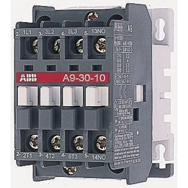 จำหน่าย ABB 1SBL181001R8010 A16-30-10 220V Contactor, 230 V ac Coil,  Pole, 30 A, 7.5 kW, 3NO