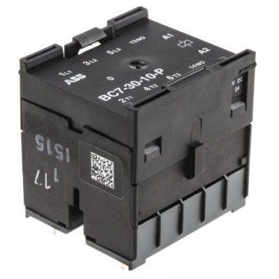 ABB BC7-30-10-P01 Contactor Relay - 3NO, 9 A Contact Rating, 5.5 kW, B Range