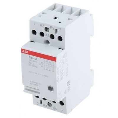 ABB GHE3291302R0006 4 Pole Contactor, 2NO/2NC, 24 A, 16 kW, 230 V ac Coil
