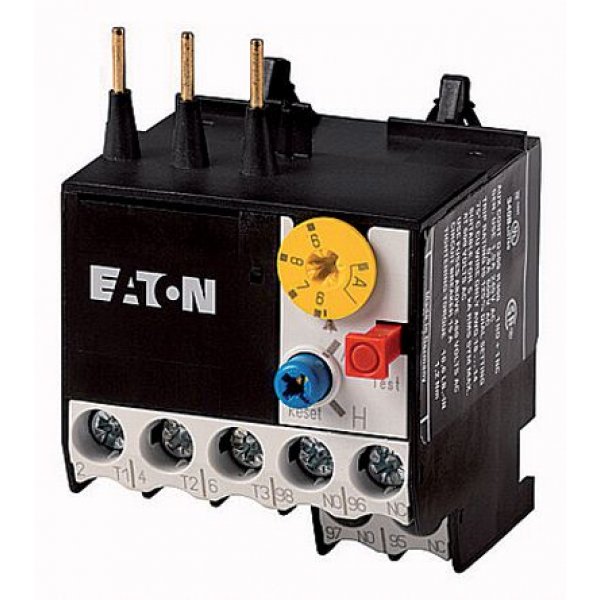 Eaton 014565 ZE-6 Overload Relay - 1NO + 1NC, 4 → 6 A F.L.C, 6 A Contact Rating, 6 W, 600 V ac
