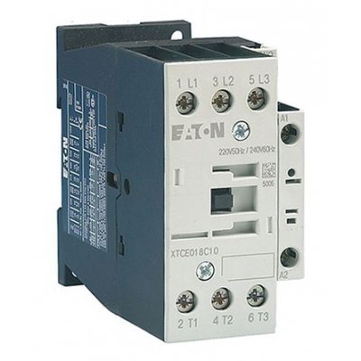 Eaton 277306 XTCE032C01TD xStart DILM Contactor, 24 V dc Coil, 3 Pole, 32 A, 15 kW, 3NO