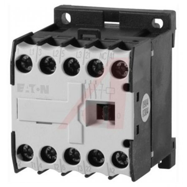 Eaton 051596 XTMC6A10T xStart DILM Contactor, 24 V ac Coil, 3 Pole, 6 A, 3 kW, 3NO