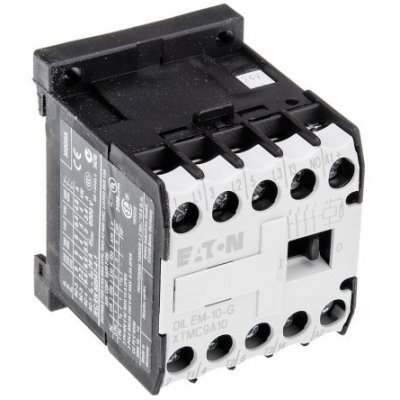 Eaton 010213 DILEM-10-G(24VDC) 4 Pole Contactor 3NO, 2.5 A dc, 6 A ac