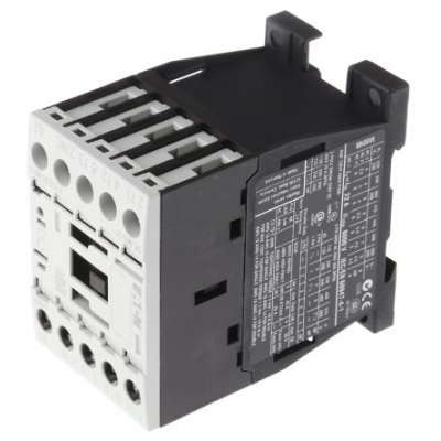 Eaton 276740 DILM9-01(24VDC) Contactor, 24 V dc Coil, 3 Pole, 9 A, 4 kW, 3NO