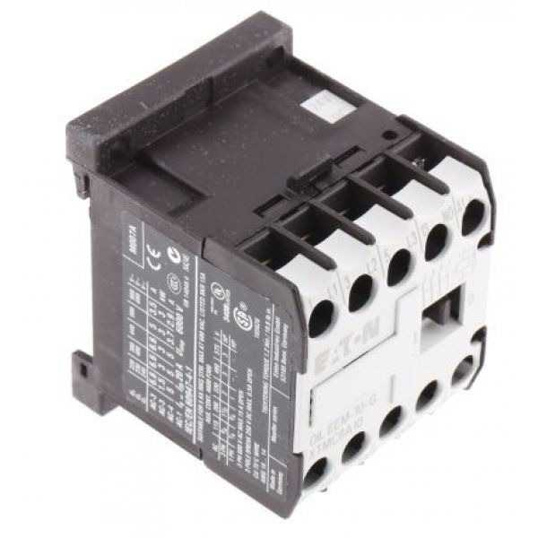 Eaton 051643 DILEEM-10-G(24VDC) Contactor, NO, 15 A, 3 kW, 24 V dc Coil