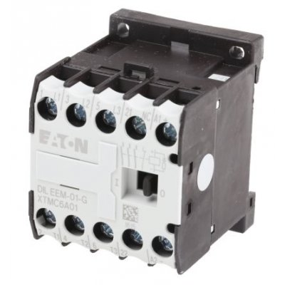 Eaton 051650 DILEEM-01-G(24VDC) Contactor, NO, 15 A, 3 kW, 24 V dc Coil