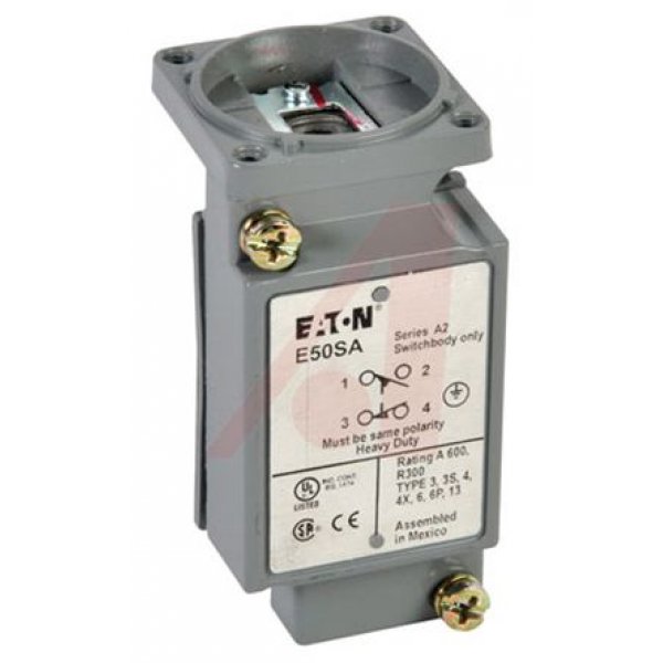 Eaton E50SA Limit Switch Die Cast Zinc, NO/NC, 600V