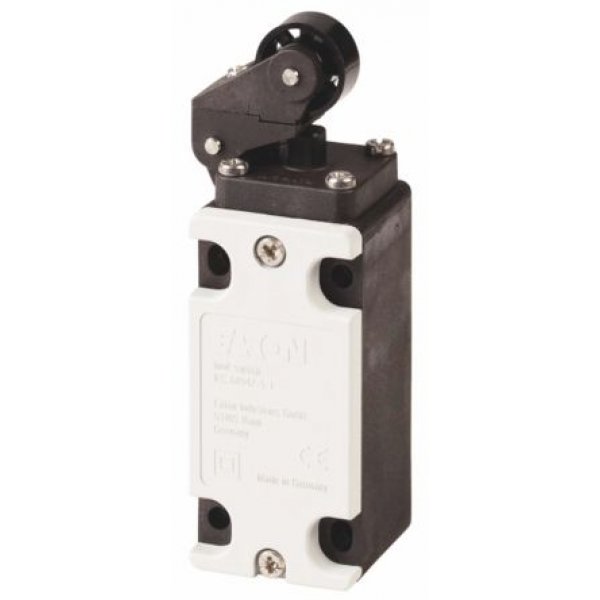 Eaton 085925 AT4/11-1/I/AR Roller Lever Limit Switch, NO/NC, IP65, Plastic Housing, 415V ac Max, 10A Max