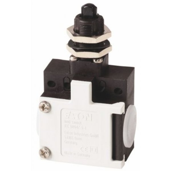 Eaton 055053 AT0-11-1-IA/ZS Plunger Limit Switch, NO/NC, IP65, Plastic Housing, 415V ac Max, 10A Max