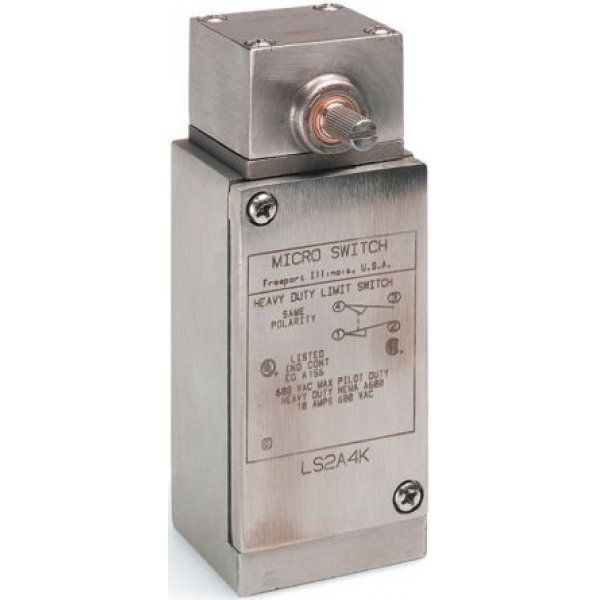 Honeywell LS2A4L Snap Action Limit Switch Rotary Lever Stainless Steel