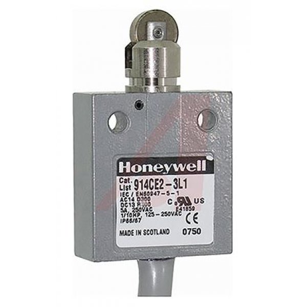 Honeywell 914CE2-3L1 Snap Action Limit Switch Roller Plunger
