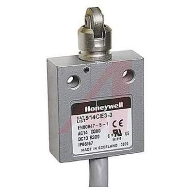 Honeywell 914CE3-3 Snap Action Limit Switch Roller Plunger