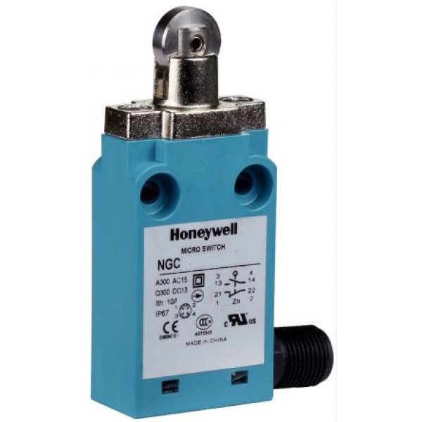 Honeywell NGCMA00NX01C Snap Action Limit Switch Roller Plunger Metal