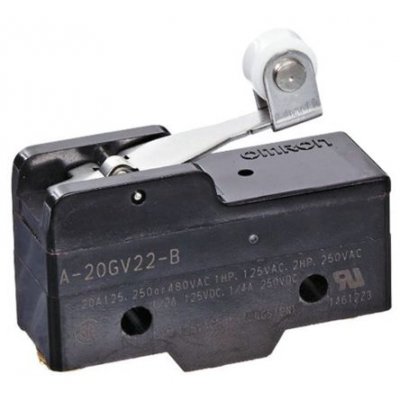 Omron A-20GV22-B Snap Action Limit Switch Roller Lever