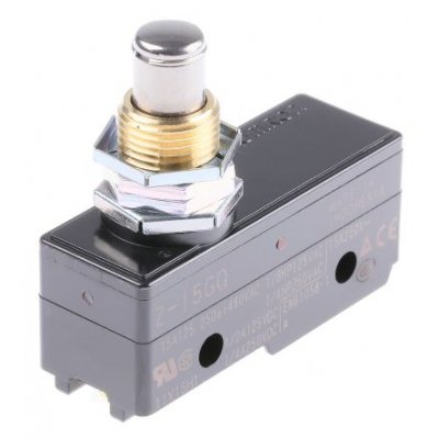 Omron Z-15GQ IP00 Snap Action Limit Switch Plunger Thermosetting Resin