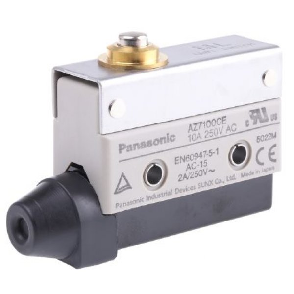 Panasonic AZ7100CEJ Limit Switch Plunger, NO/NC, 250V