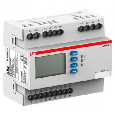 ABB 1SVR560730R3400 CM-UFD.M22 Frequency, Voltage Monitoring Relay, 1, 3 Phase, SPDT