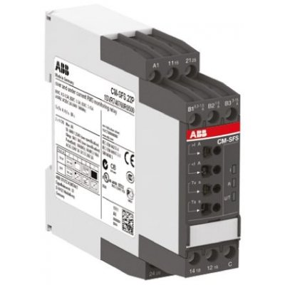 ABB 1SVR730760R0500 CM-SFS.22S Current Monitoring Relay, 1 Phase, DPDT, DIN Rail