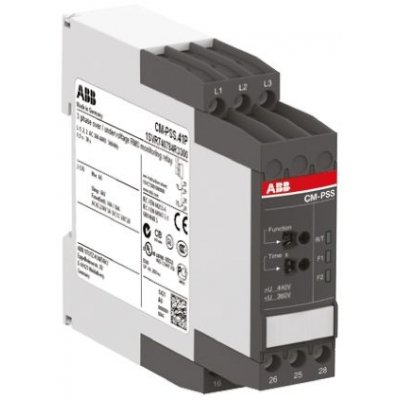 ABB 1SVR730784R3300 CM-PSS.41S Phase, Voltage Monitoring Relay, 3 Phase, DPDT, 360 → 440V ac