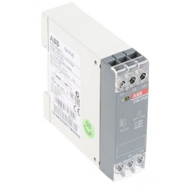 ABB 1SVR550871R9500 Phase, Voltage Monitoring Relay with SPST Contacts