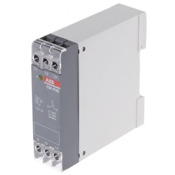 ABB 1SVR550870R9400 Phase, Voltage Monitoring Relay, 1, 3 Phase, SPST, 185 → 265V ac