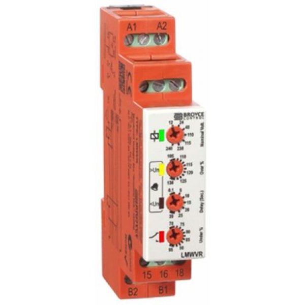 Broyce Control LMWVR 12-240V AC/DC Voltage Monitoring Relay with SPDT