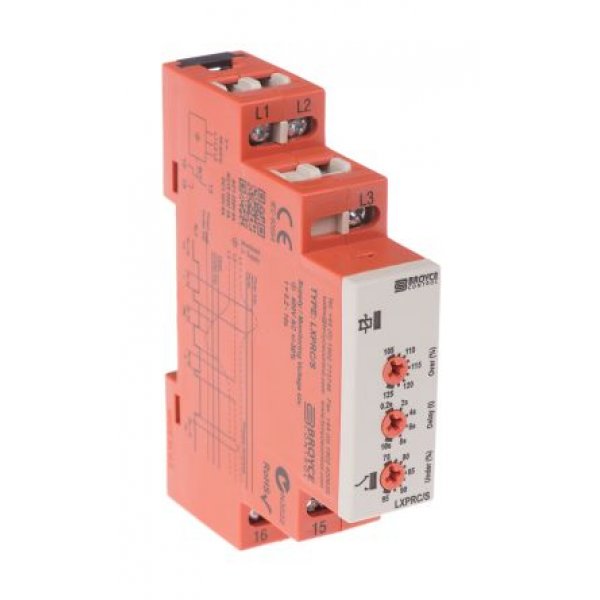 Broyce Control LXPRC/S 400V Phase, Voltage Monitoring Relay with SPDT