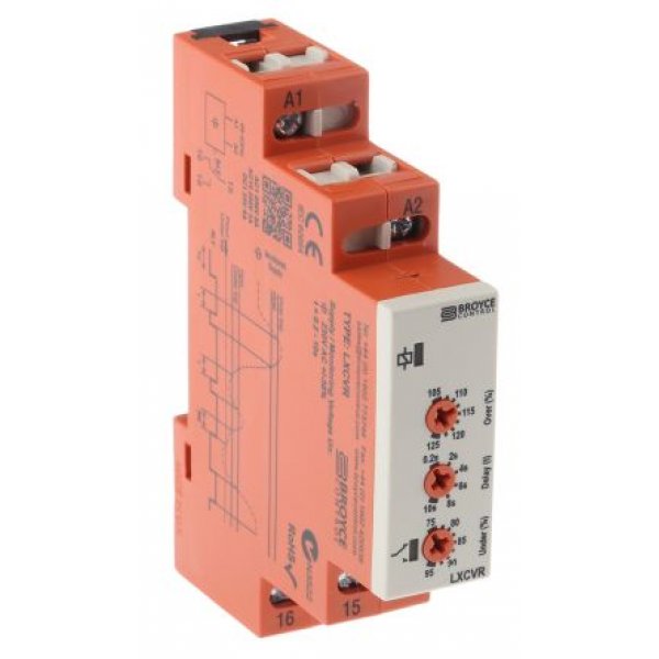Broyce Control LXCVR 230V Phase, Voltage Monitoring Relay