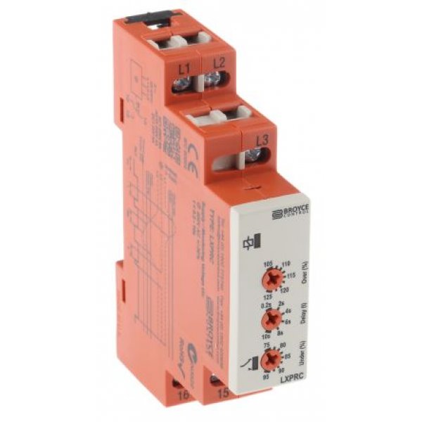 Broyce Control LXPRC 400V Phase, Voltage Monitoring Relay