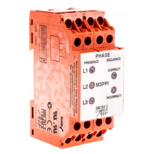 Broyce Control M3PPI 300-500vAC Phase Monitoring Relay