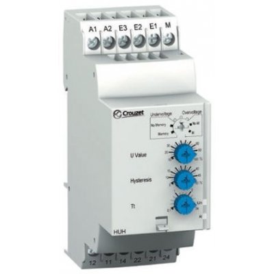 Crouzet 84872130 Voltage Monitoring Relay with DPDT Contacts