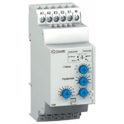 Crouzet 84871120 Current Monitoring Relay, 3 Phase, DPDT, DIN Rail