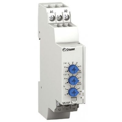 Crouzet 84872152 Voltage Monitoring Relay, 1 Phase, SPDT, 65 → 260V ac/dc, DIN Rail
