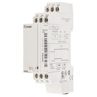 Crouzet 84873021 Phase Monitoring Relay, 3 Phase, DPDT, DIN Rail
