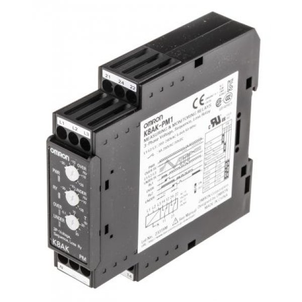 Omron K8AKPM1200240VAC Phase Monitoring Relay with SPDT