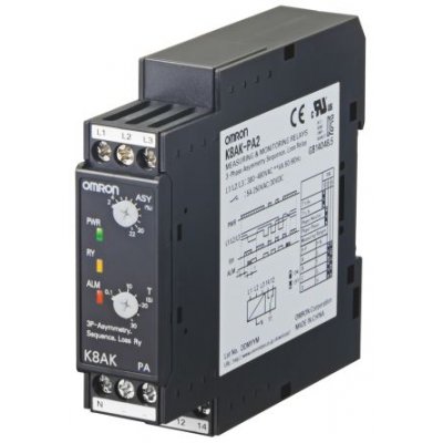 Omron K8AKPA2380480VAC Phase Monitoring Relay with SPDT