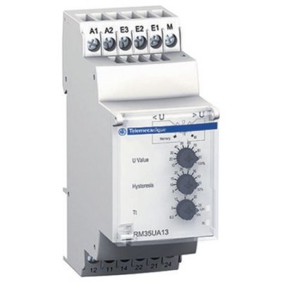 Schneider Electric RM35UA12MW Voltage Monitoring Relay with DPDT Contacts