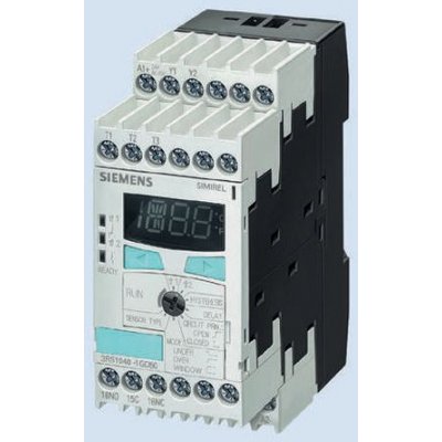 Siemens 3RS1040-1GW50 Temperature Monitoring Relay with DPDT Contacts, 24-240 V ac/dc