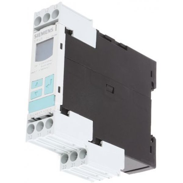 Siemens 3UG4617-1CR20 Phase, Voltage Monitoring Relay with DPDT Contacts