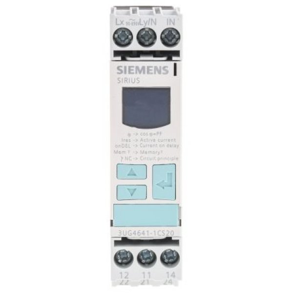 Siemens 3UG4641-1CS20 Current Monitoring Relay with DPDT Contacts, 90-690 V ac