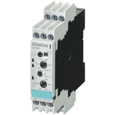 Siemens 3RS1101-1CK30 Temperature Monitoring Relay with SPDT Contacts, 110/230 V ac