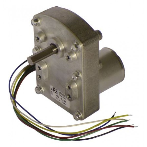 Mellor Electric UBB1002 Brushless Geared, 9 W, 24 V, 1.3 Nm, 125 rpm, 7.94mm Shaft Diameter