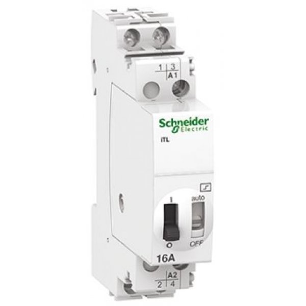 Schneider Electric A9C30212 2P Impulse Relay with 2NO Contacts, 16 A, 24 V dc, 48 V ac Coil