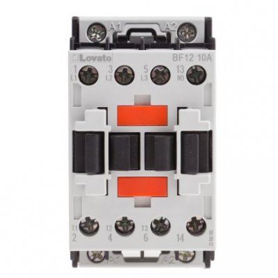 Lovato BF1210A400 Orange BF 3 Pole Contactor, 3NO, 12 A, 5.5 kW, 400 V ac Coil