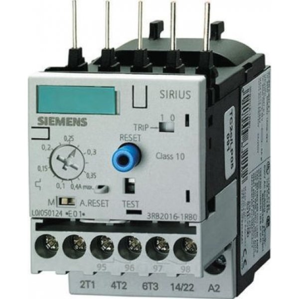 Siemens 3RB2143-4EB0 Overload Relay NO/NC, 25 → 100 A, 315 A, 45 kW