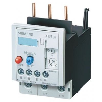 Siemens 3RU1136-4BB0 Overload Relay NO/NC, 3 A, 7.5 kW