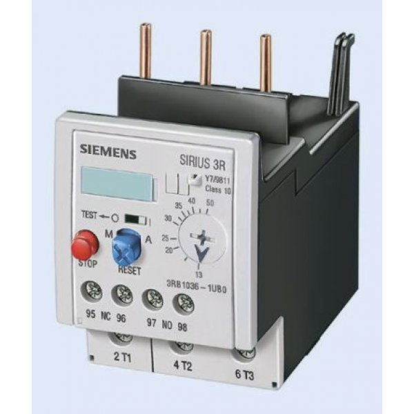 Siemens 3RB2026-1SB0 Overload Relay NO/NC, 3 → 12 A, 20 A, 5.5 kW